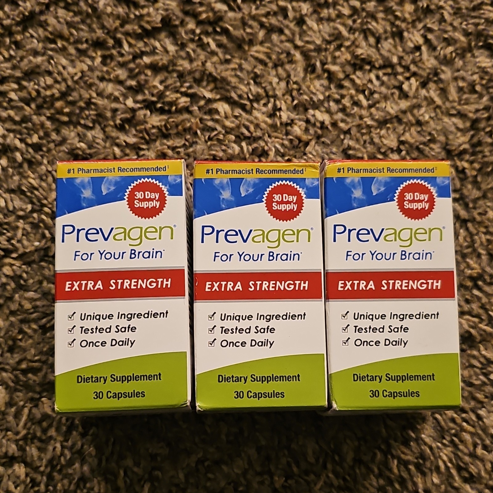 Prevagen Extra Strength Dietary Supplement 30 Capsules (3 pack)