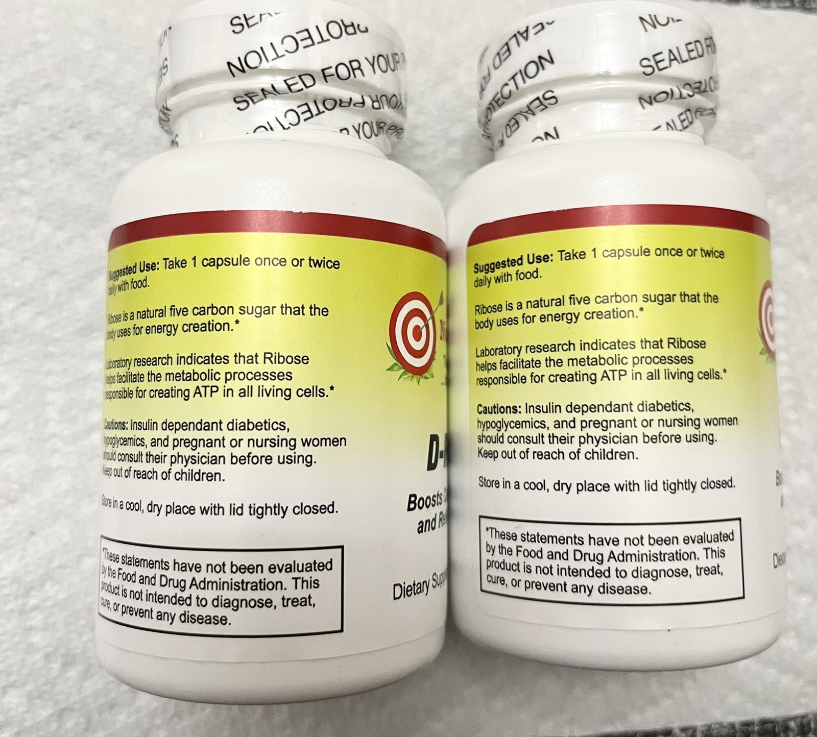 “1” Targeted Nutrients D-Ribose Cellular Energy & Relieves Fatigue Booster 02/27