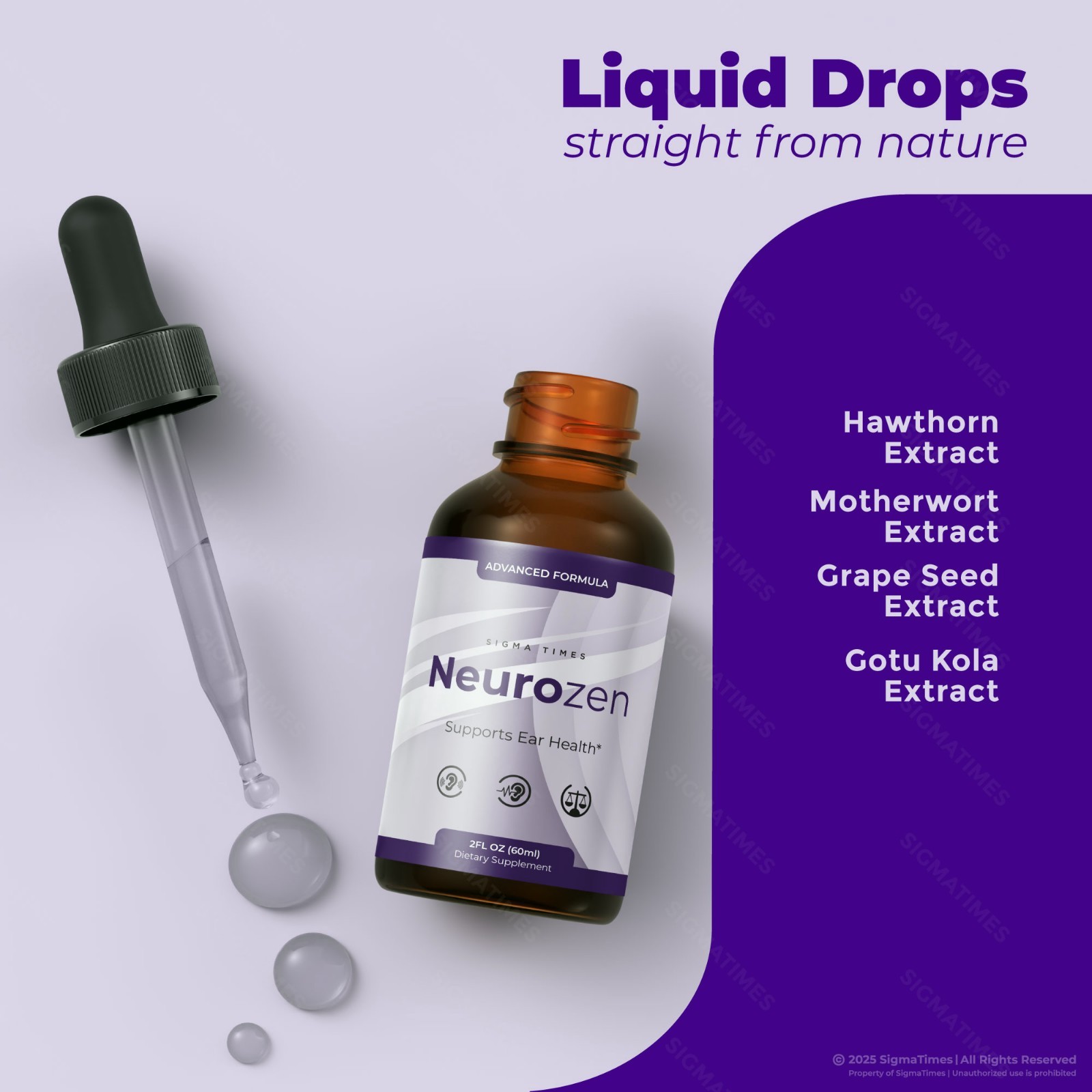 NeuroZen Drops – Neuro Zen Advanced Ear Health and Hearing Support (30servs.)