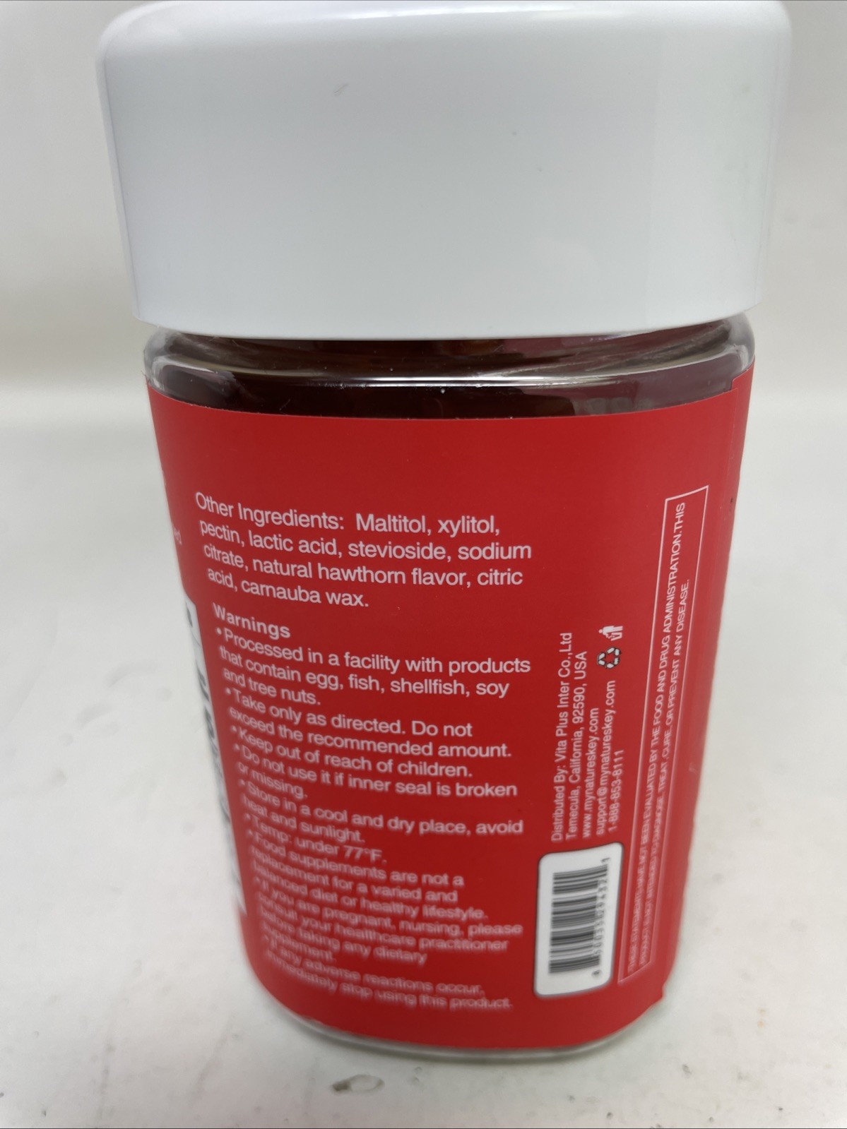 Nature’s Key Appetite Boost Gummies for Kids Hawthorn Flavor 120 gummies. 07/26