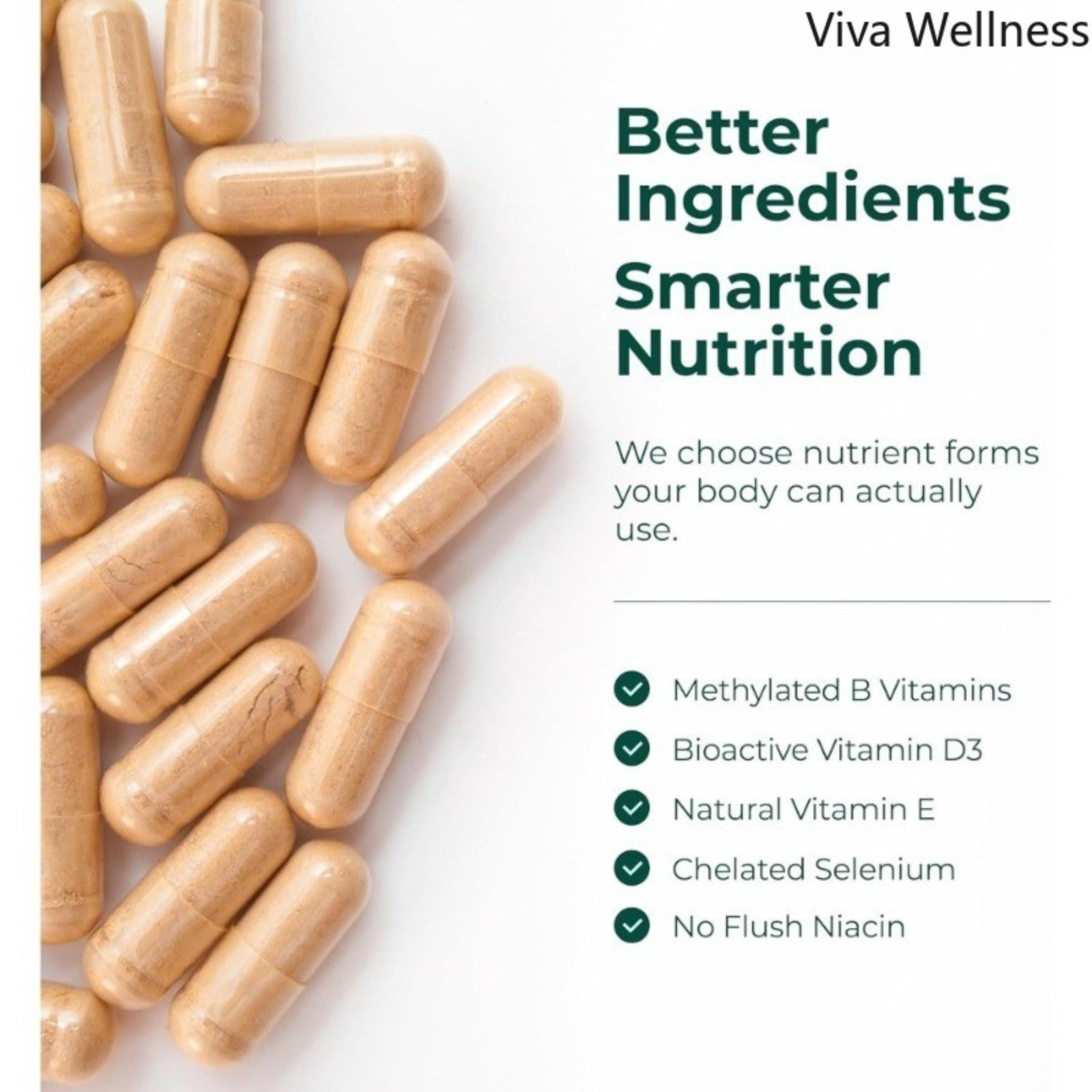 Multivitamin Men’s Methylation Daily Capsules B12 A D CZinc Magnesium60Capsules-