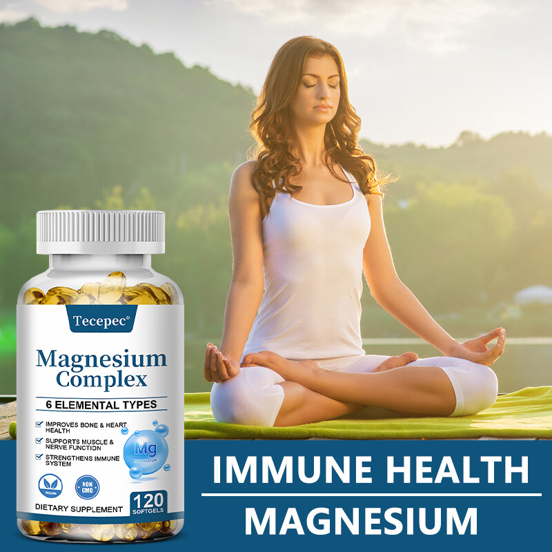 Magnesium Complex Supplement – Taurate, Citrate, Malate, Oxide For Muscle Bone