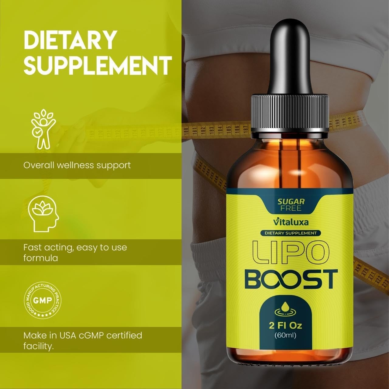 Lipo Boost Weight Loss Drops 2oz (60ml) – Advanced Liquid Diet Supplement