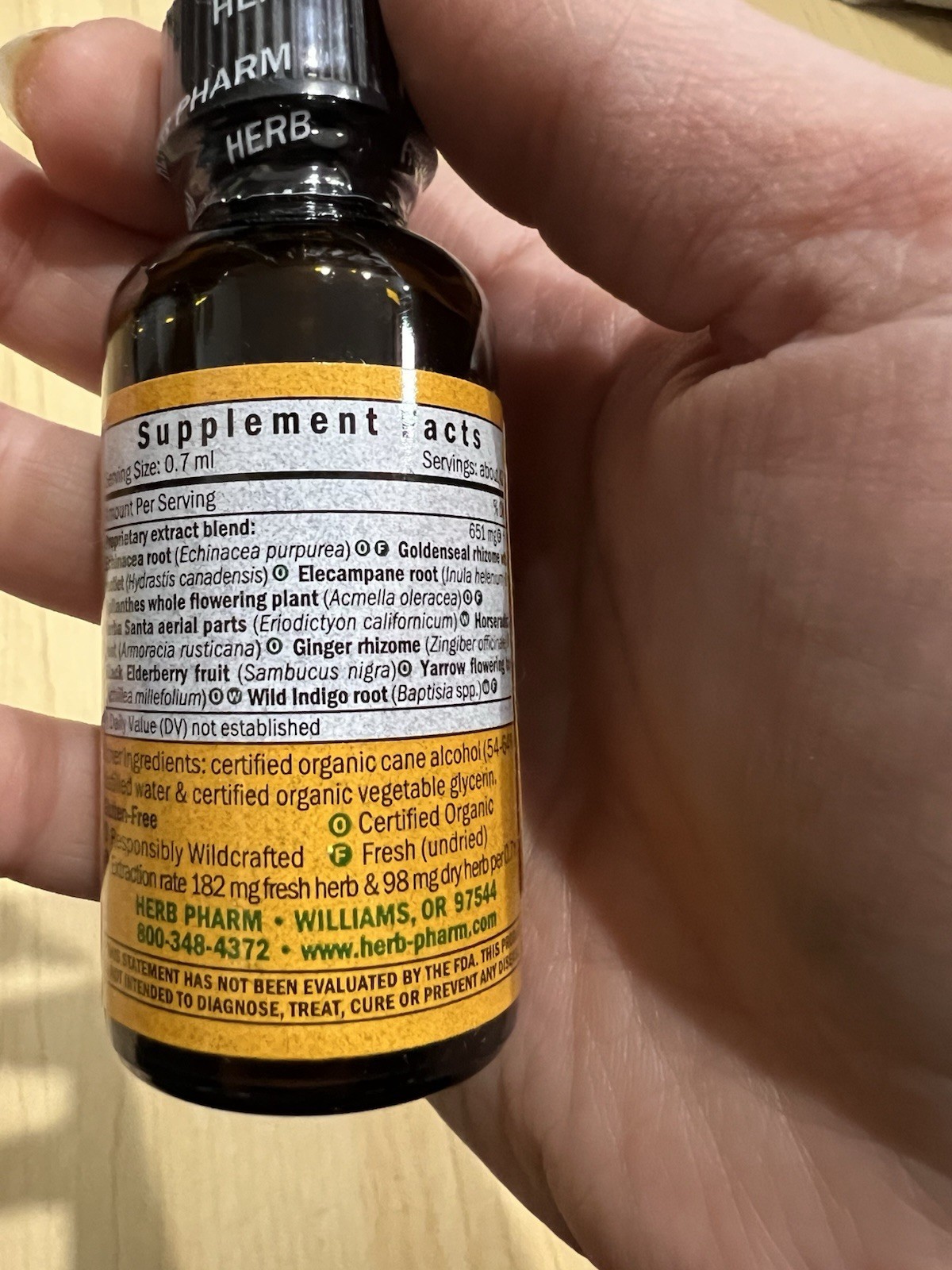 Herb Pharm Rapid Immune Boost Herbal Supplement Immune Support 1 fl oz