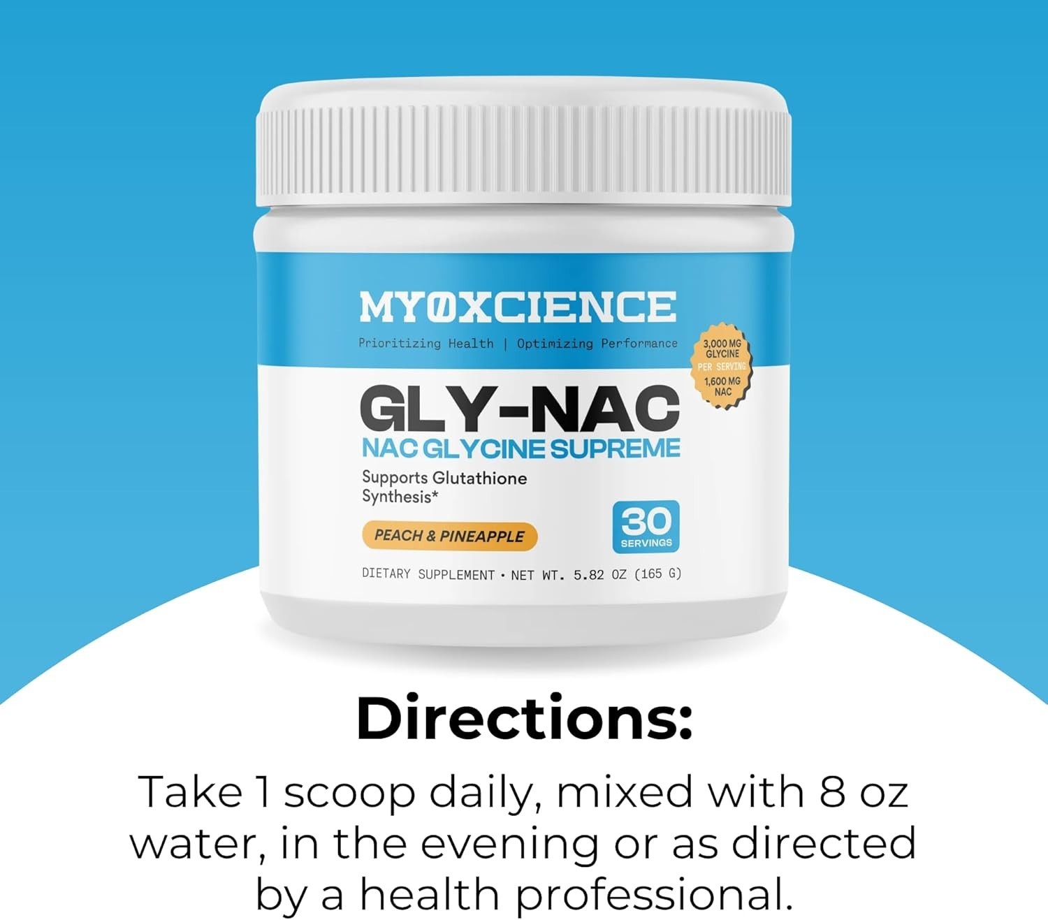 MYOXCIENCE NAC Glycine Supreme | N-Acetyl-L-Cysteine, Glycine, and Taurine Combi