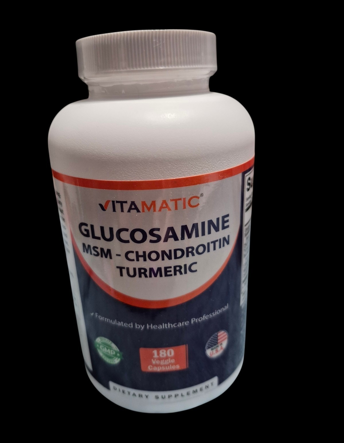 Vitamatıc Glucosamine MSM Chondroitin Turmeric Joint Support 180 Veggie Caps