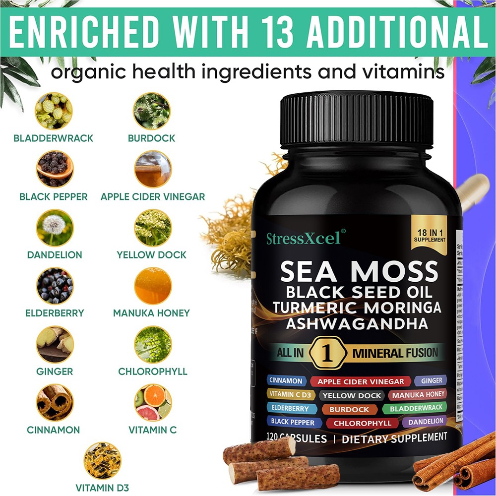 Mineral and Vitamin Multi-Capsule 30~120Caps Supports Immune Health energy level