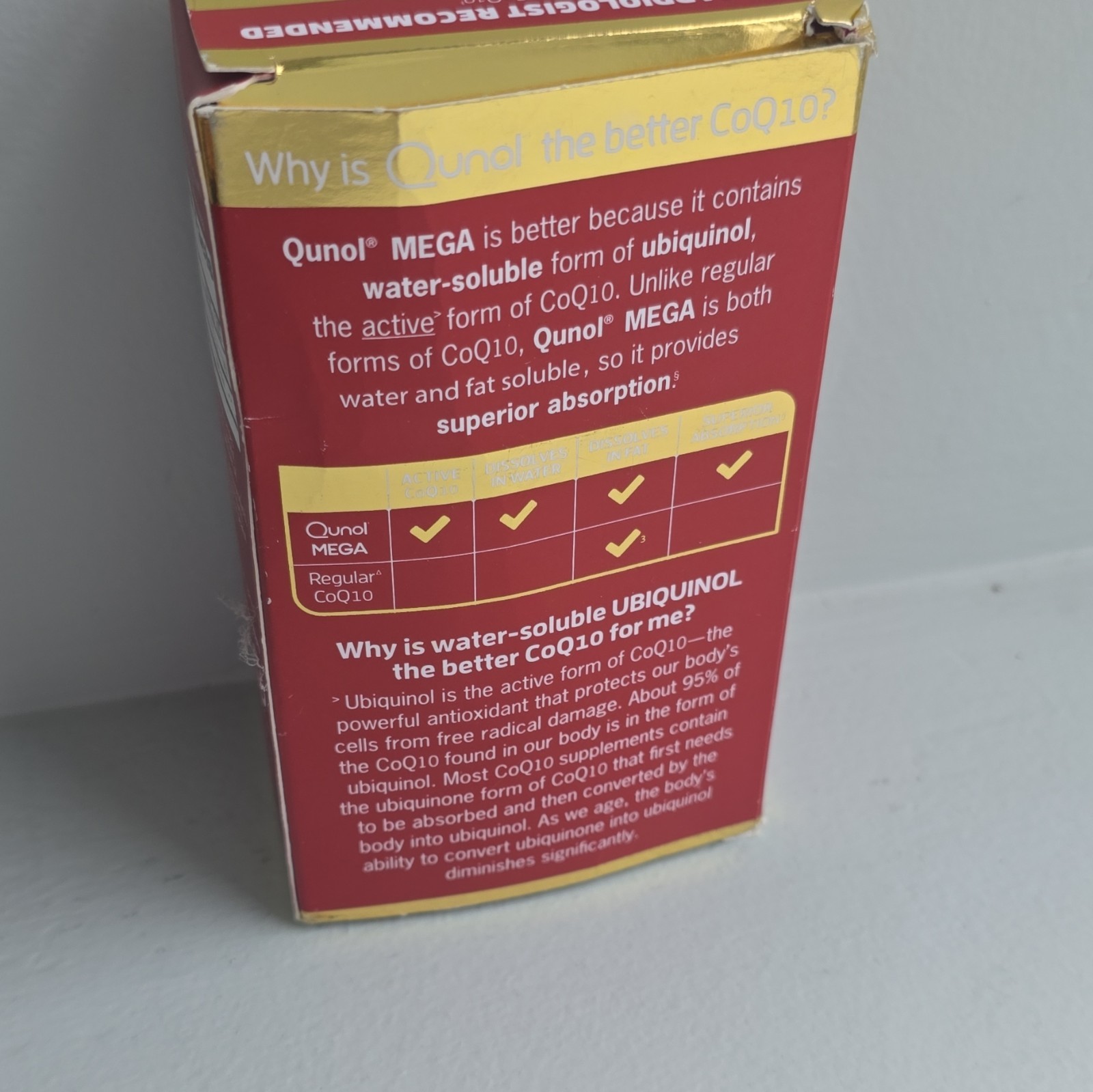Qunol Mega CoQ10 Ubiquinol 100mg 60 Softgels Gluten-Free Supplement Exp 08/28