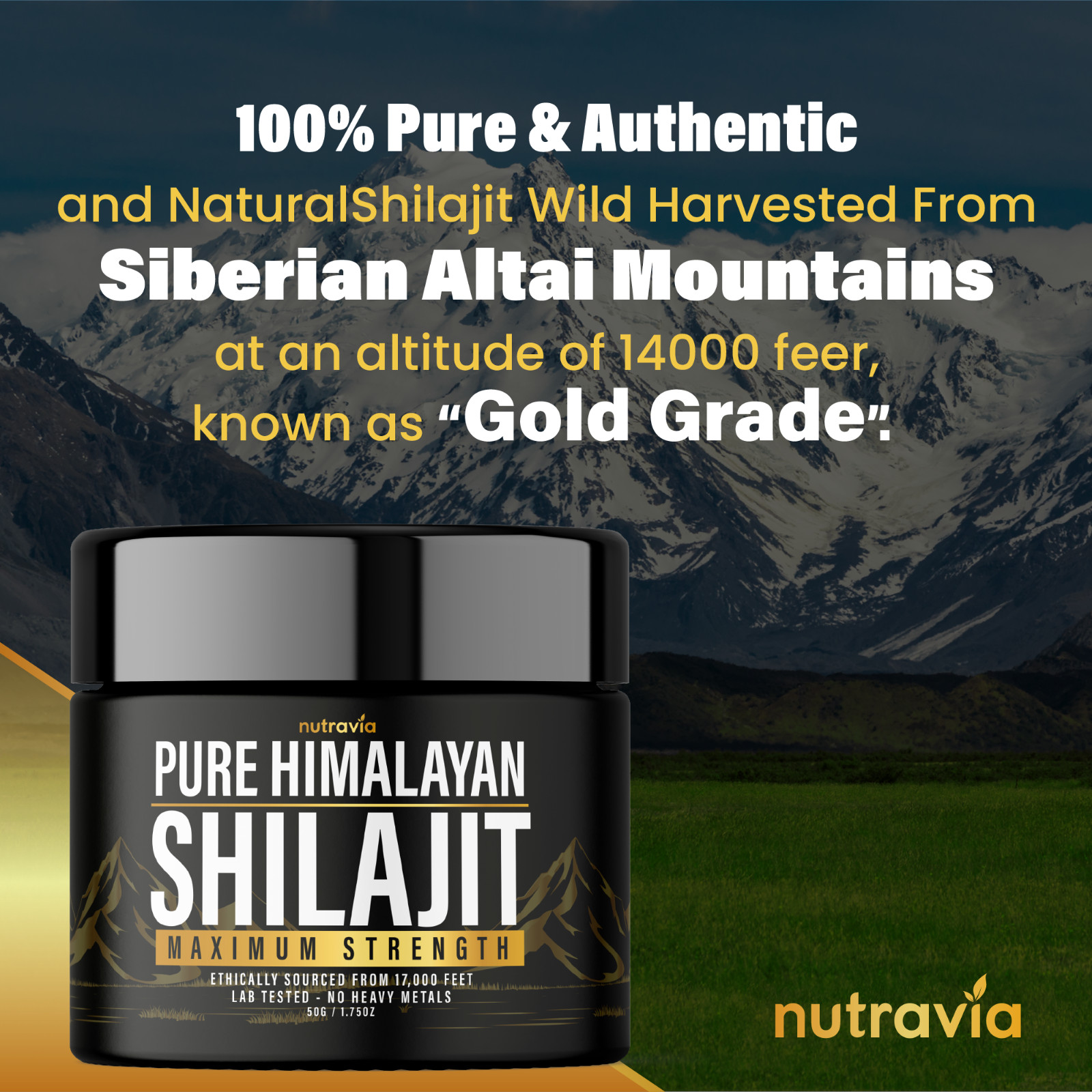 Shilajit Resin Pure Himalayan Shilajit – Lab Tested – Extra Strength Fulvic Acid