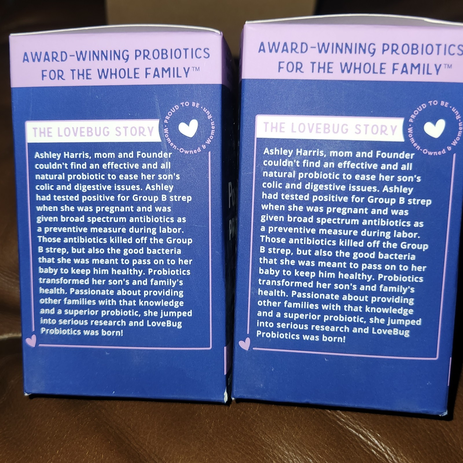 2 Packages Love Bug Postnatal Probiotic, 20 Billion CFU, 30 Capsules Exp. 9/2026