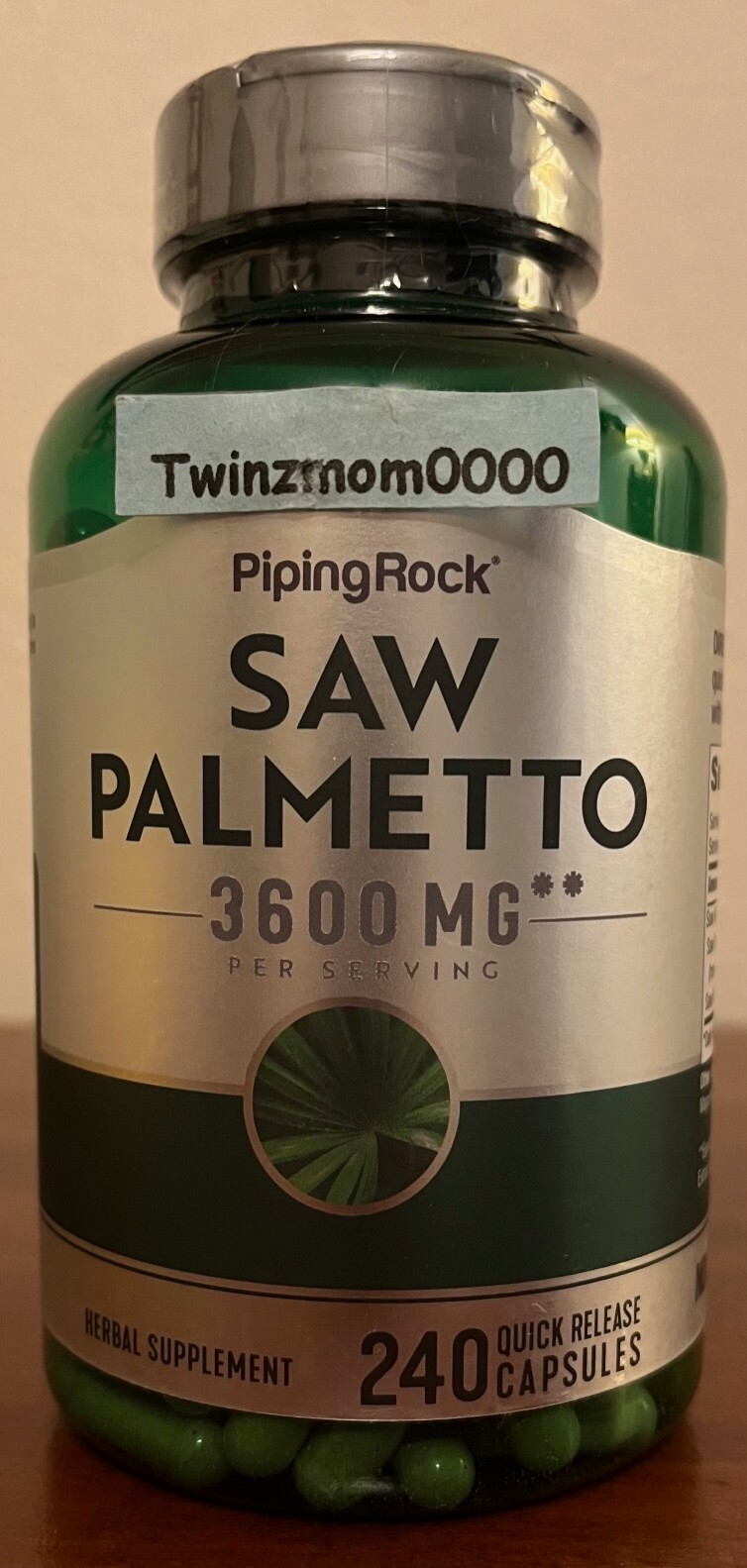 Saw Palmetto 3600mg/Serving 1200mg/Capsule *240* Caps Prostate/Urinary Health