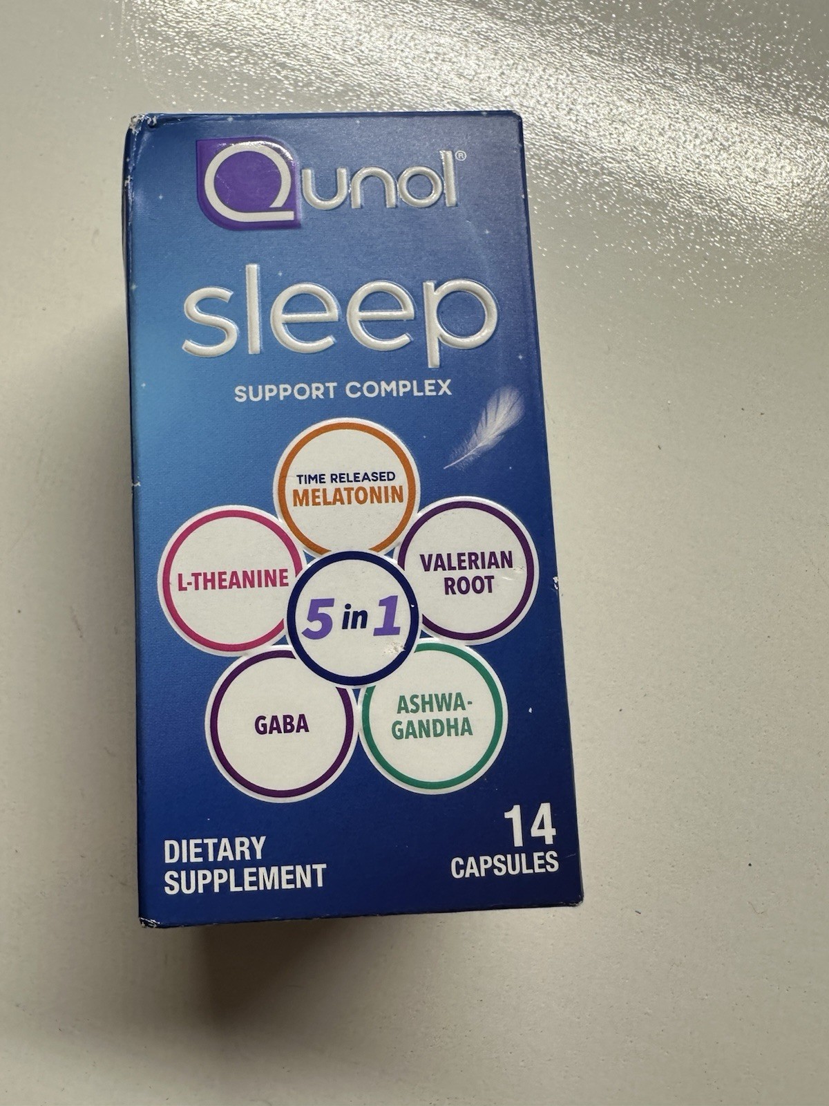 HTF Qunol Sleep Support Dietary Supplement 14 CAPSULES Exp. 01/2027