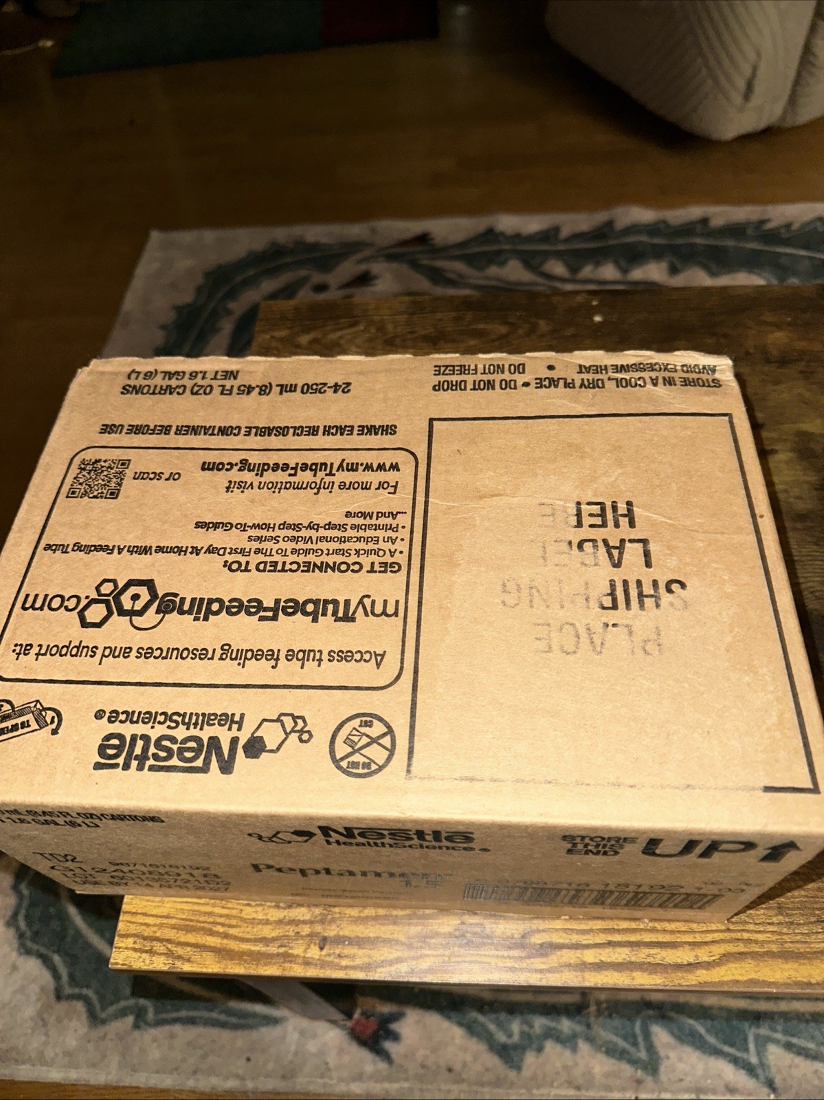 Nestle Peptamen 1.5 Supplement Unflavored 250 mL Carton 24 Ct April 2027