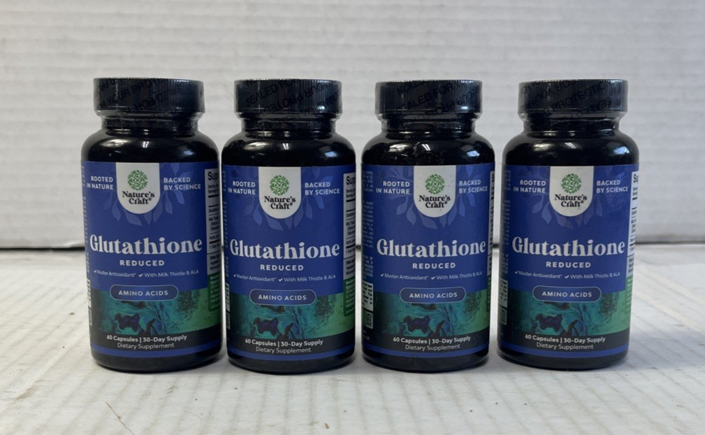 Reduced Glutathione Supplement 1000mg Per Serving with Silymarin Milk Thistle