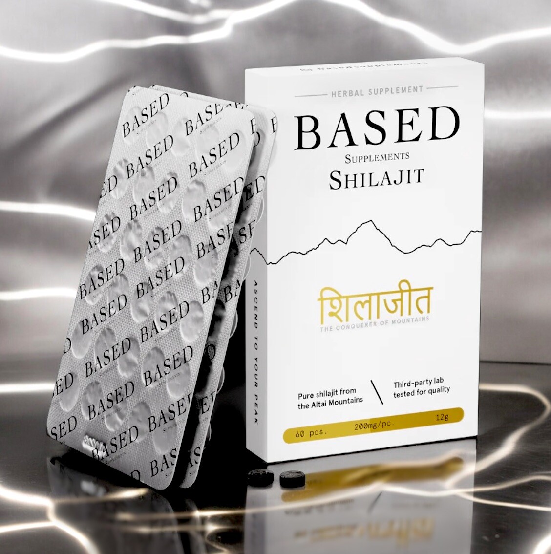 Pure Shilajit, 60 Tabs, High Potentcy, No Heavy Metals, 3rd Party Tested