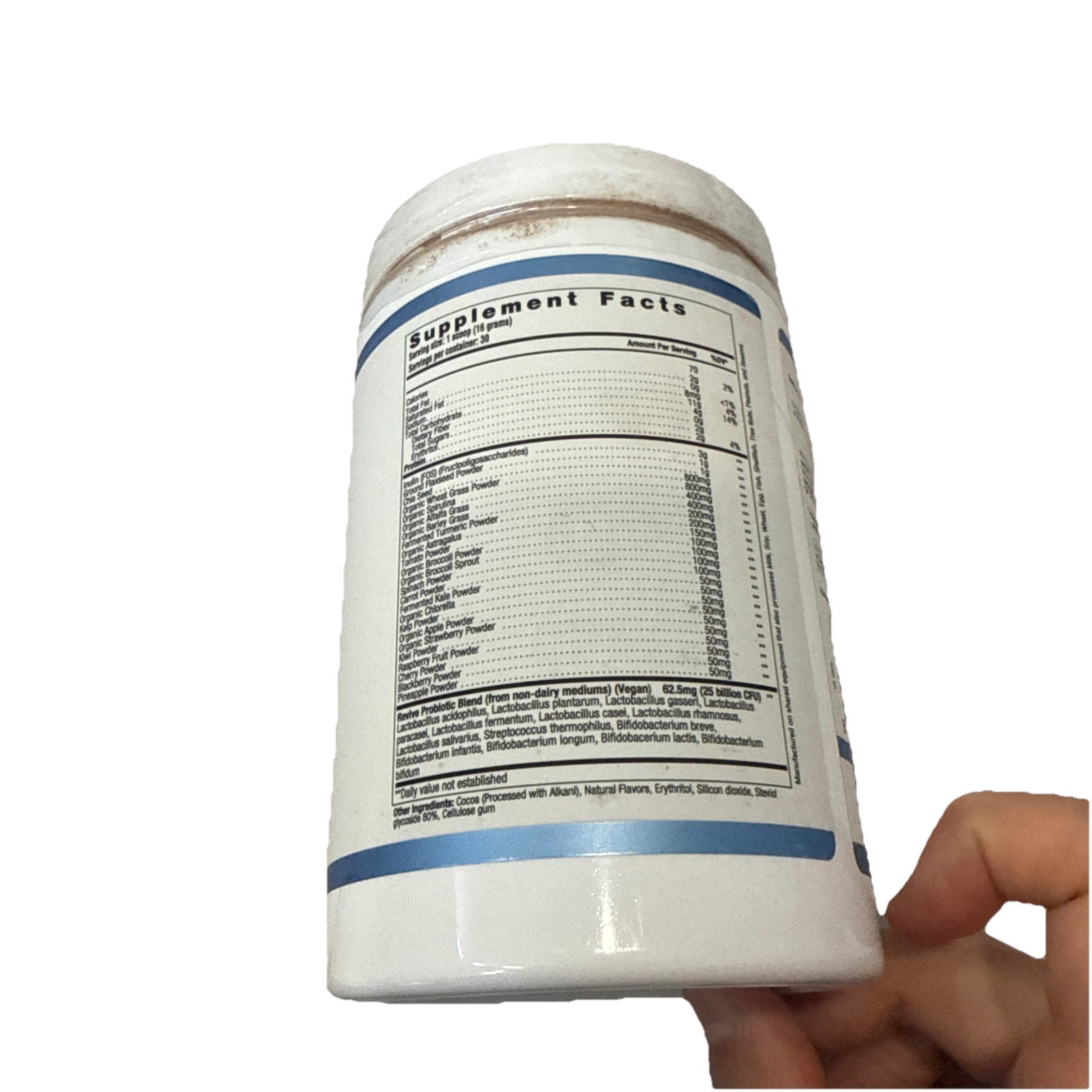 Revive Daily Greens, Chocolate, 17.77 oz (504 g) Exp 7/27 Damaged!!!