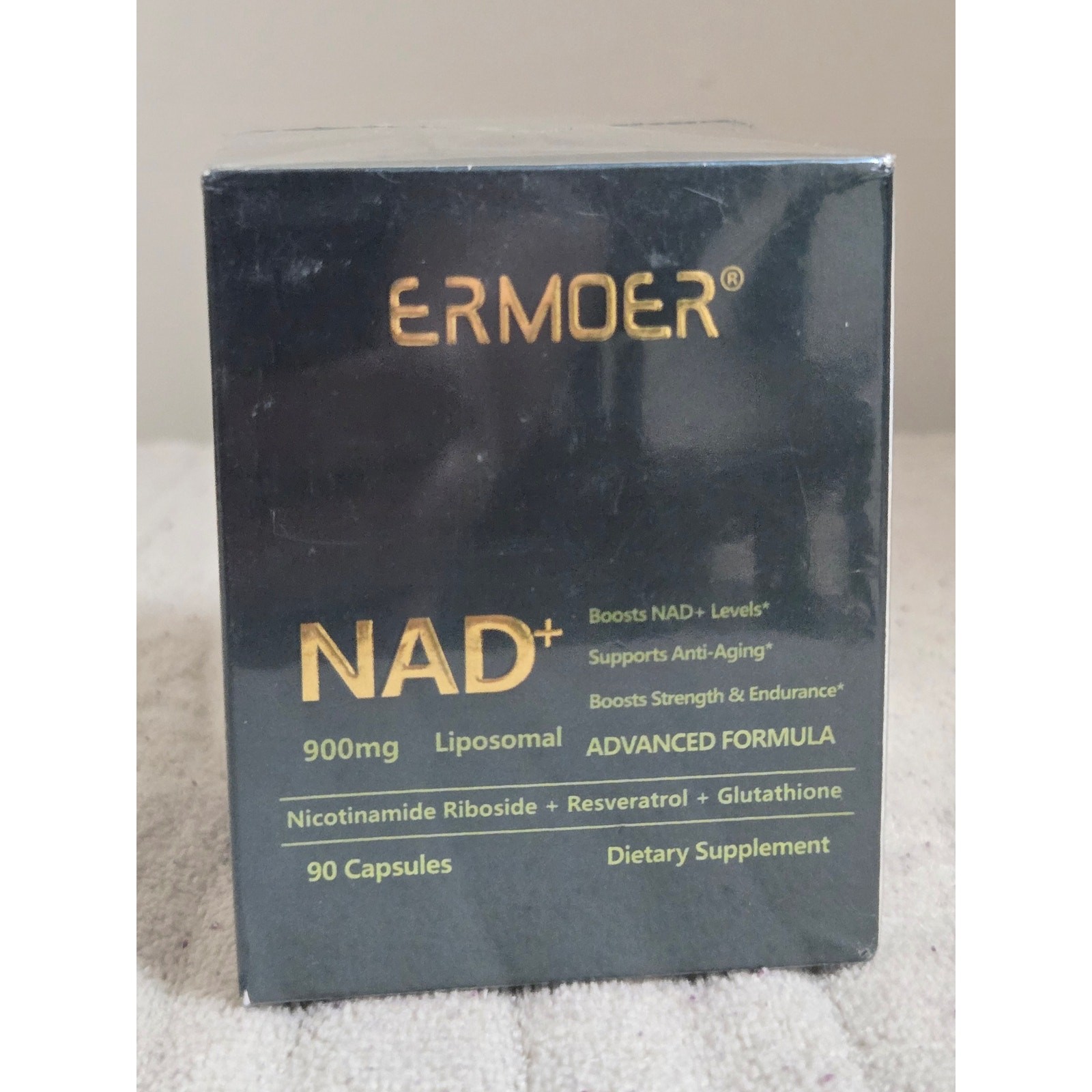 Ermoer NAD+ 900mg Liposomal Nicotinamide Riboside Reveratrol Glutahione- NEW
