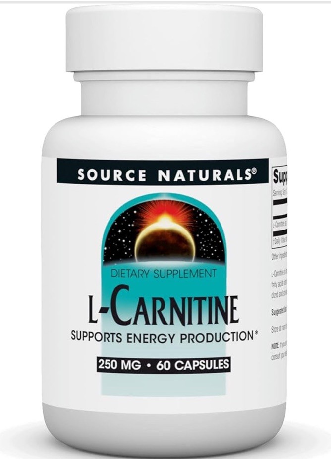 Source Naturals L-Carnitine 250 mg 60 Caps