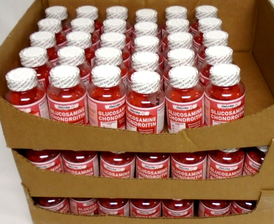 100 Bottles Glucosamine 1500mg W/Chondroitin Elderberry MSM 45 Servings/Btl 9/26
