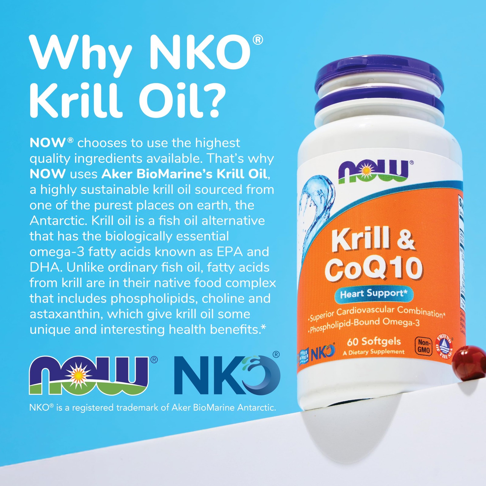 NOW Supplements, Krill Oil 500 mg, 120 Count (Pack of 1), Red/Brown