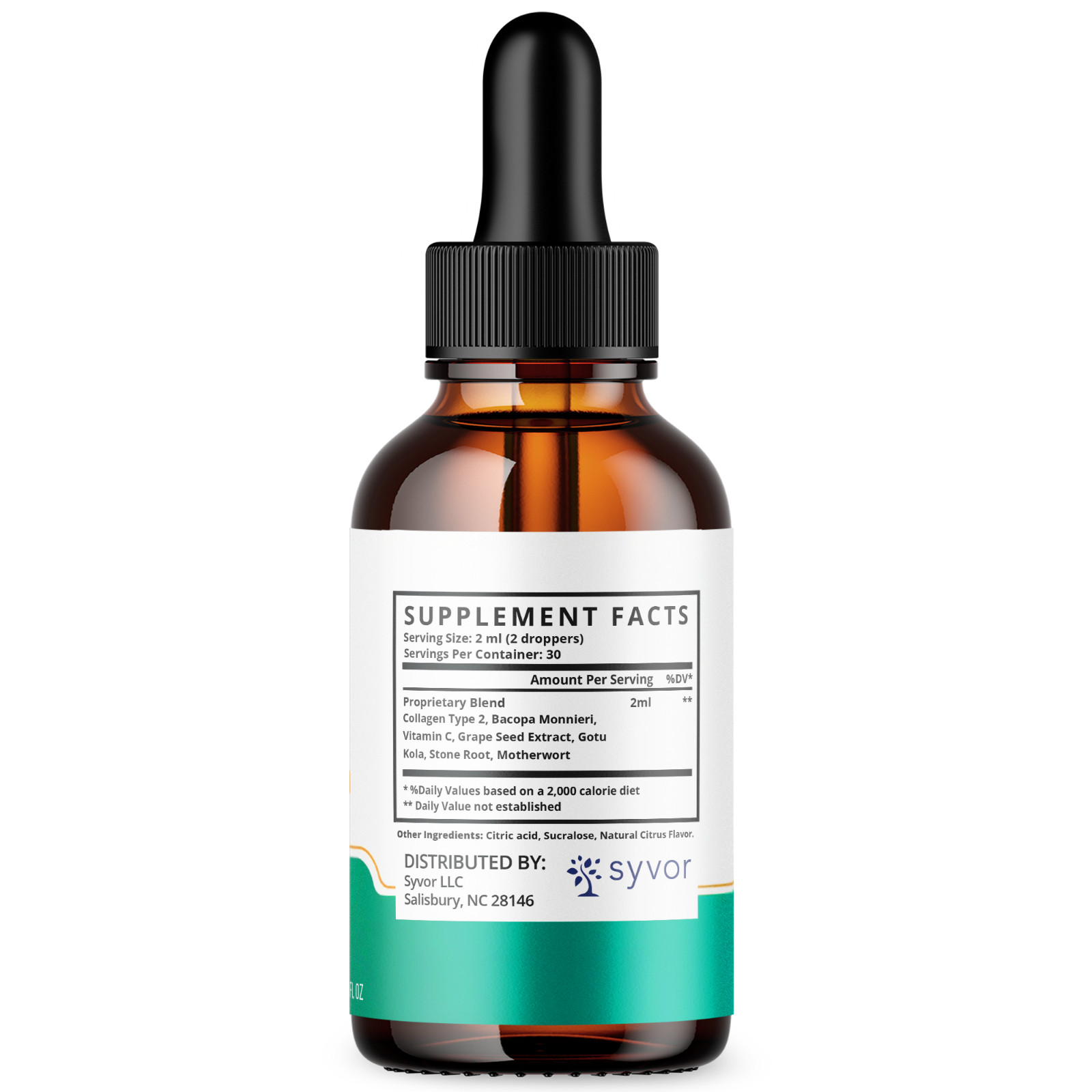(1 Pack) Gluco Tonic Blood Support Formula Drops Advanced Vitamin Supplement 2ML