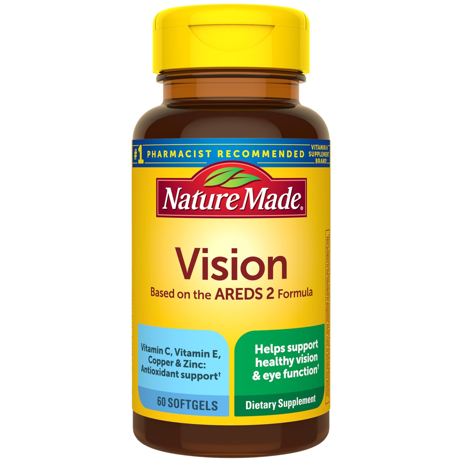 Nature Made Vision Based on the AREDS 2 Formula, Eye 60 Count (Pack of 1)