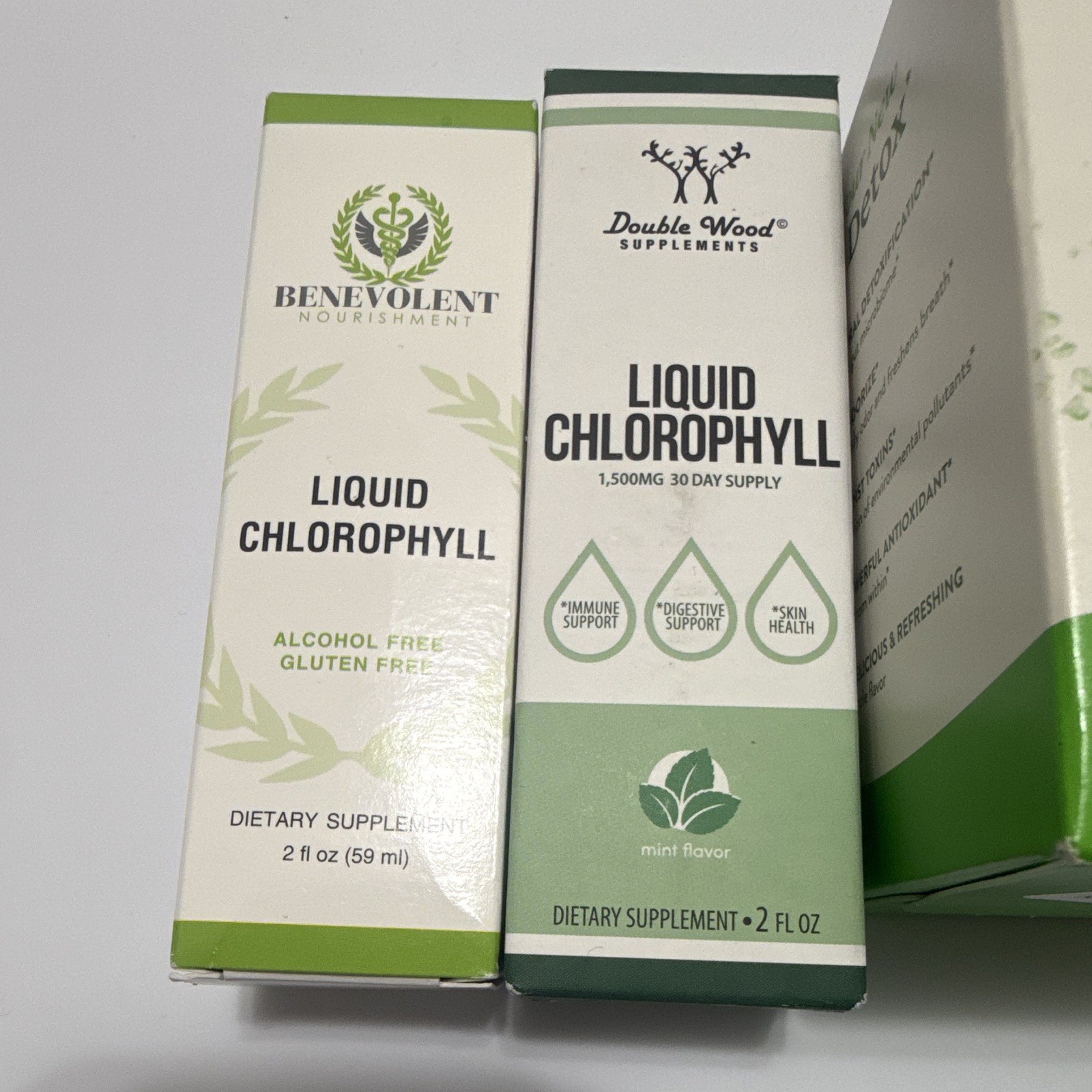 Liquid Chlorophyll Bundle 3 Pack Double Wood Benevolent Nature’s Sunshine New