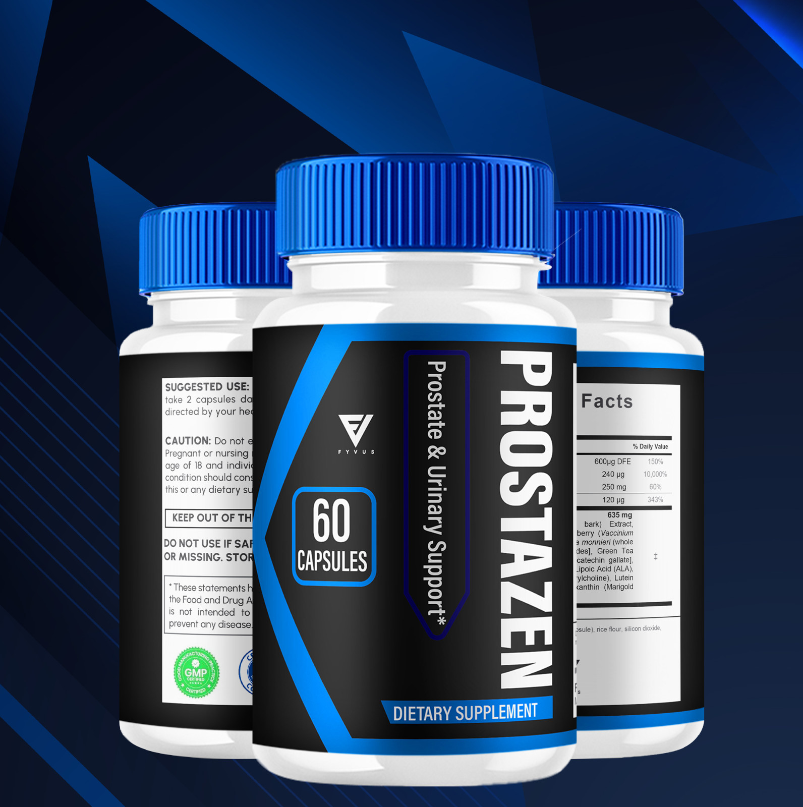 (3 Pack) Prostazen Pills for Prostate and Wellness Support (180 Capsules)