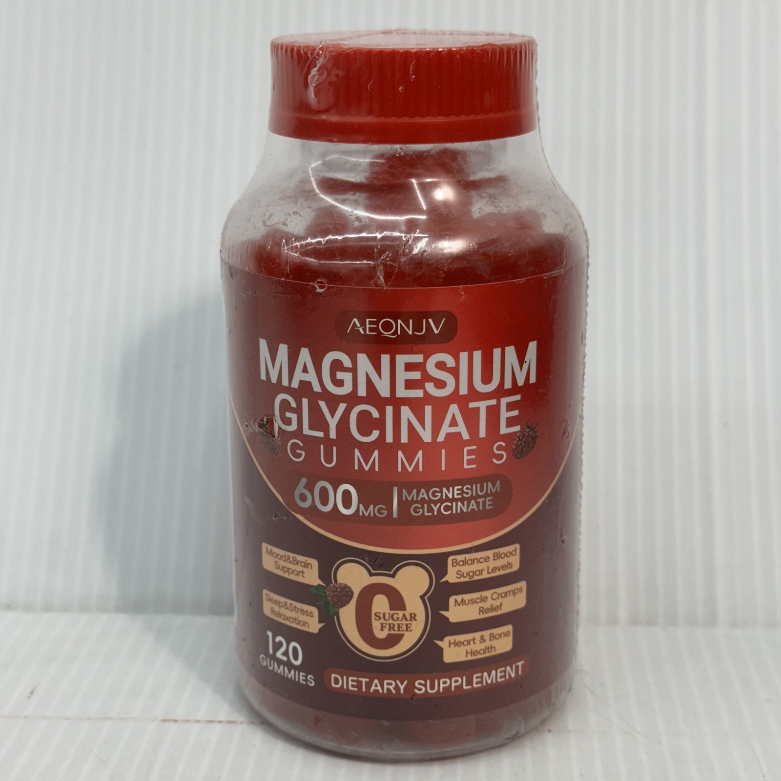 Magnesium Glycinate Gummies 60 count Promote Sleep Stress Relief Support Bone
