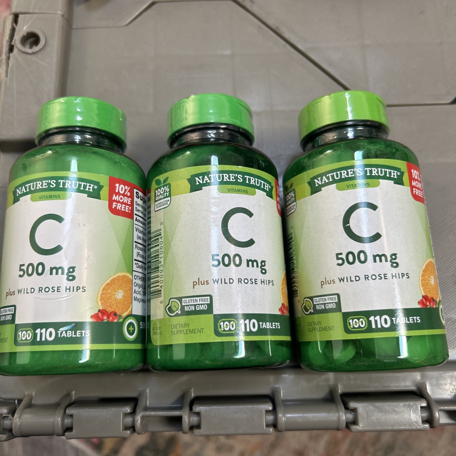3 Natures Truth Vitamin C Supplement Plus Wild Rose Hips 500 mg 110 Tablets 6/26