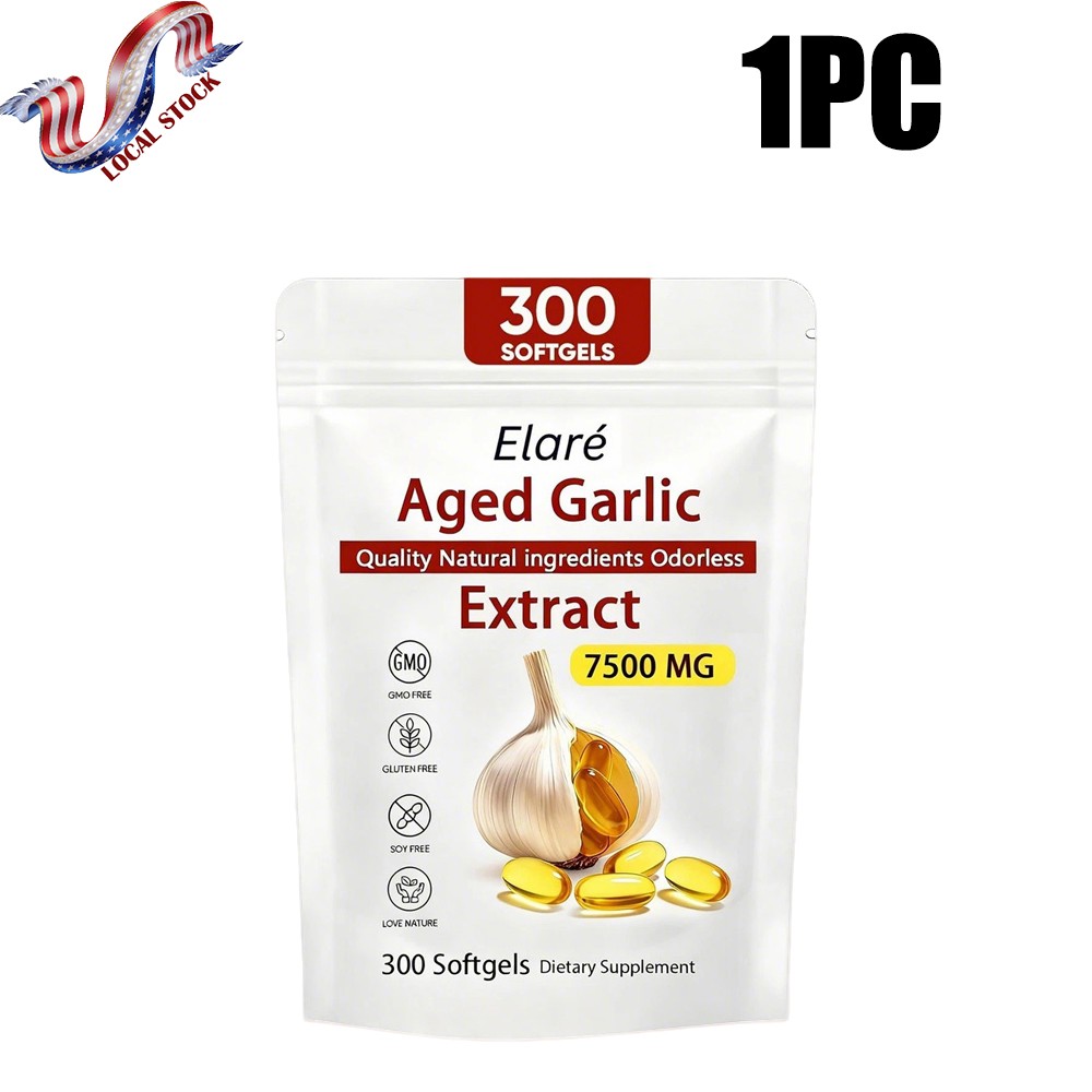 Aged Garlic Extract Supplements Original Formula Heart Health 7500mg 300Capsules