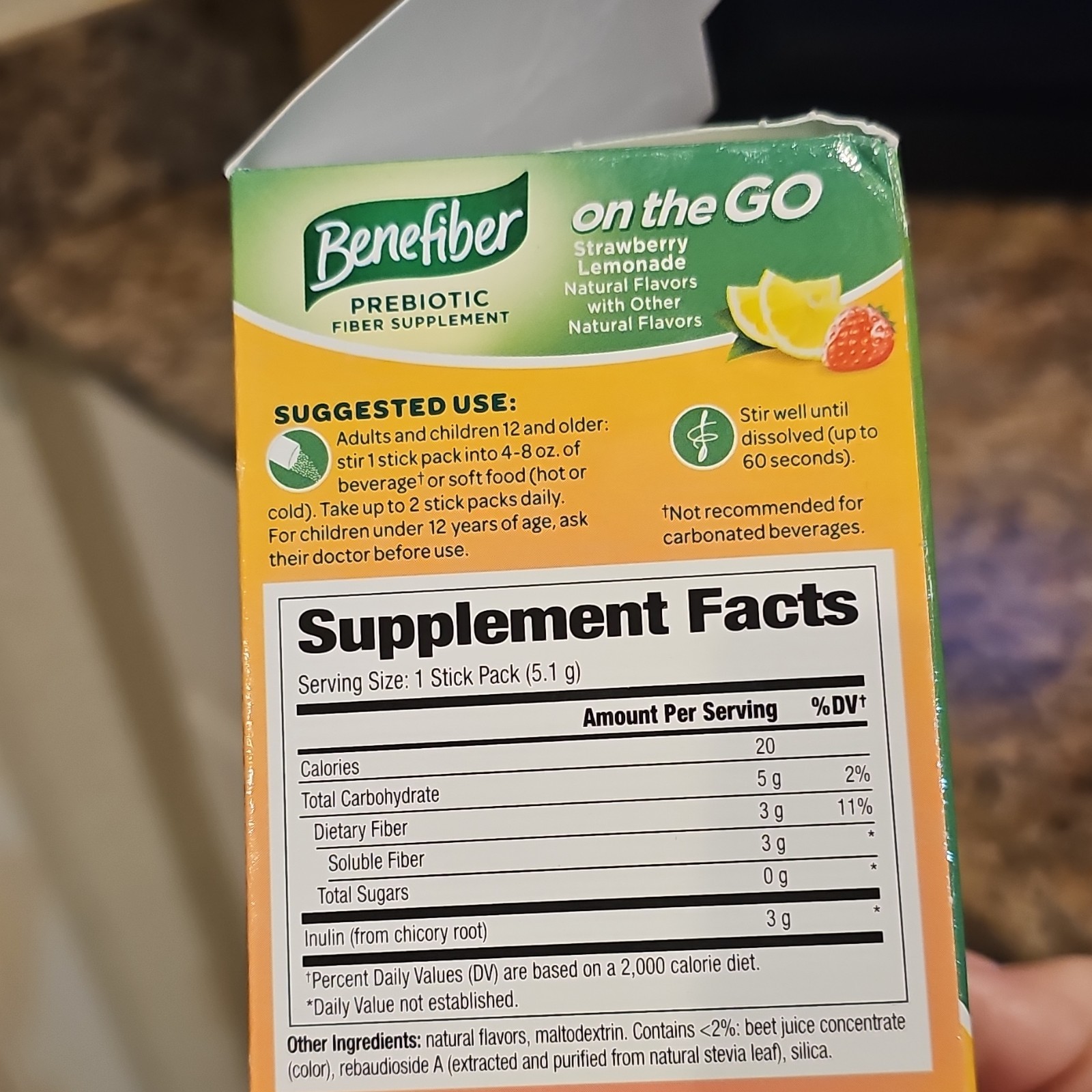 Benefiber Prebiotic Fiber Powder Digestive Support (PLEASE Read) 23 Sticks