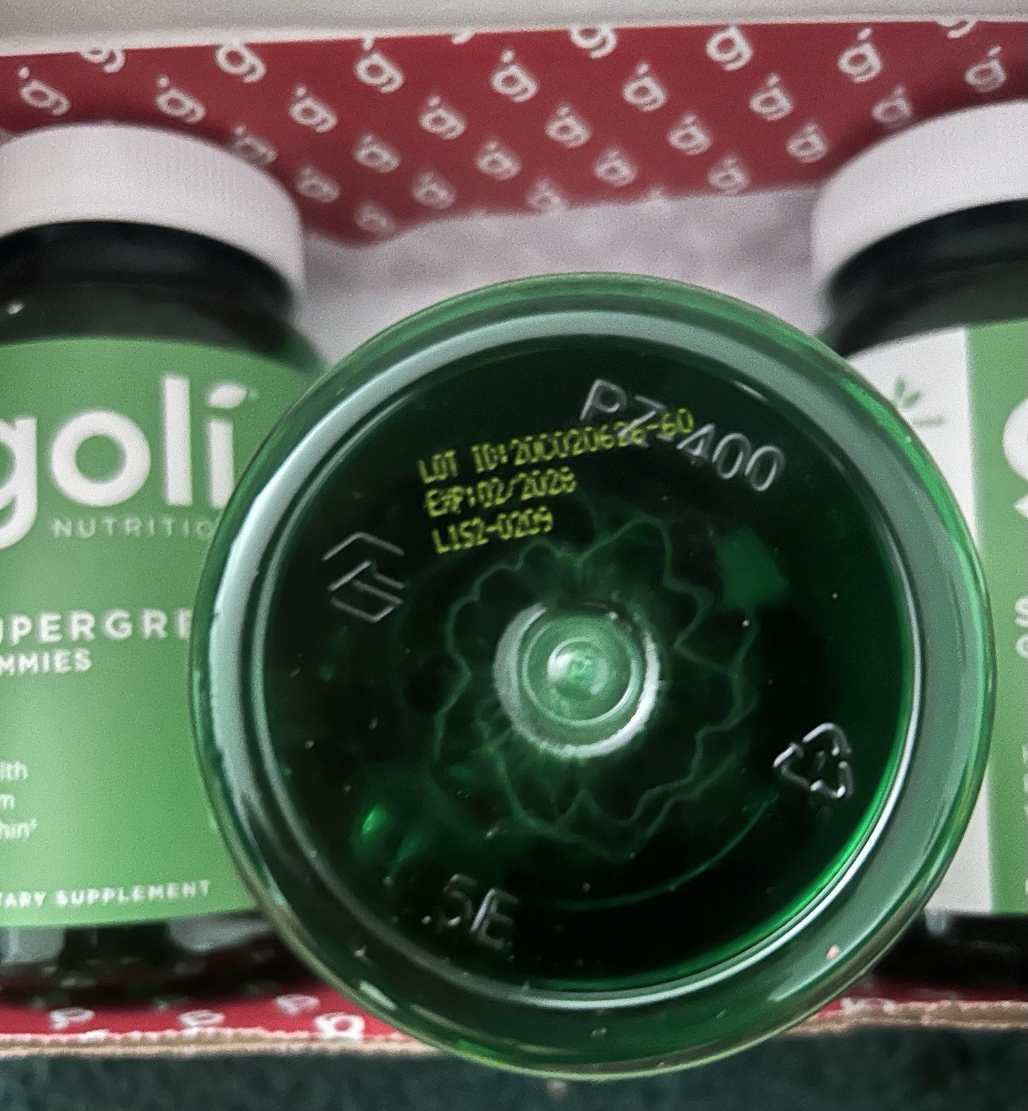 Goli Nutrition Supergreens Gummies Dietary Supplement 180 Vegan Gummies