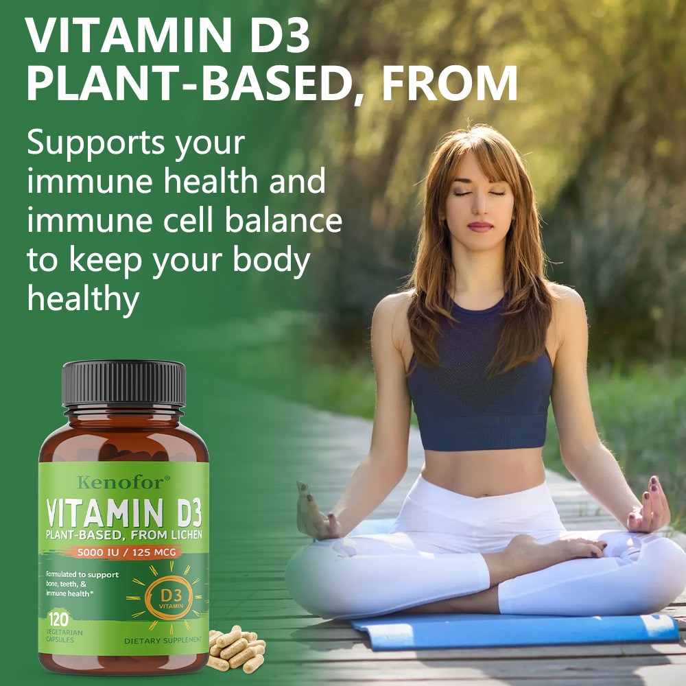 Vitamin D3 Capsules – Promotes strong bones, mood support, immune health