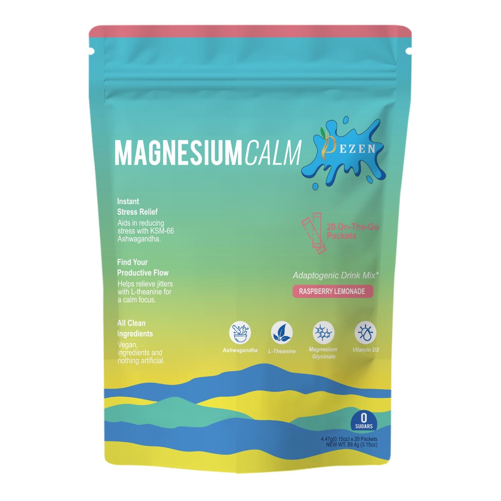 DEZEN Yerba Mate Tea & Calm Magnesium Powder | Combo Pack