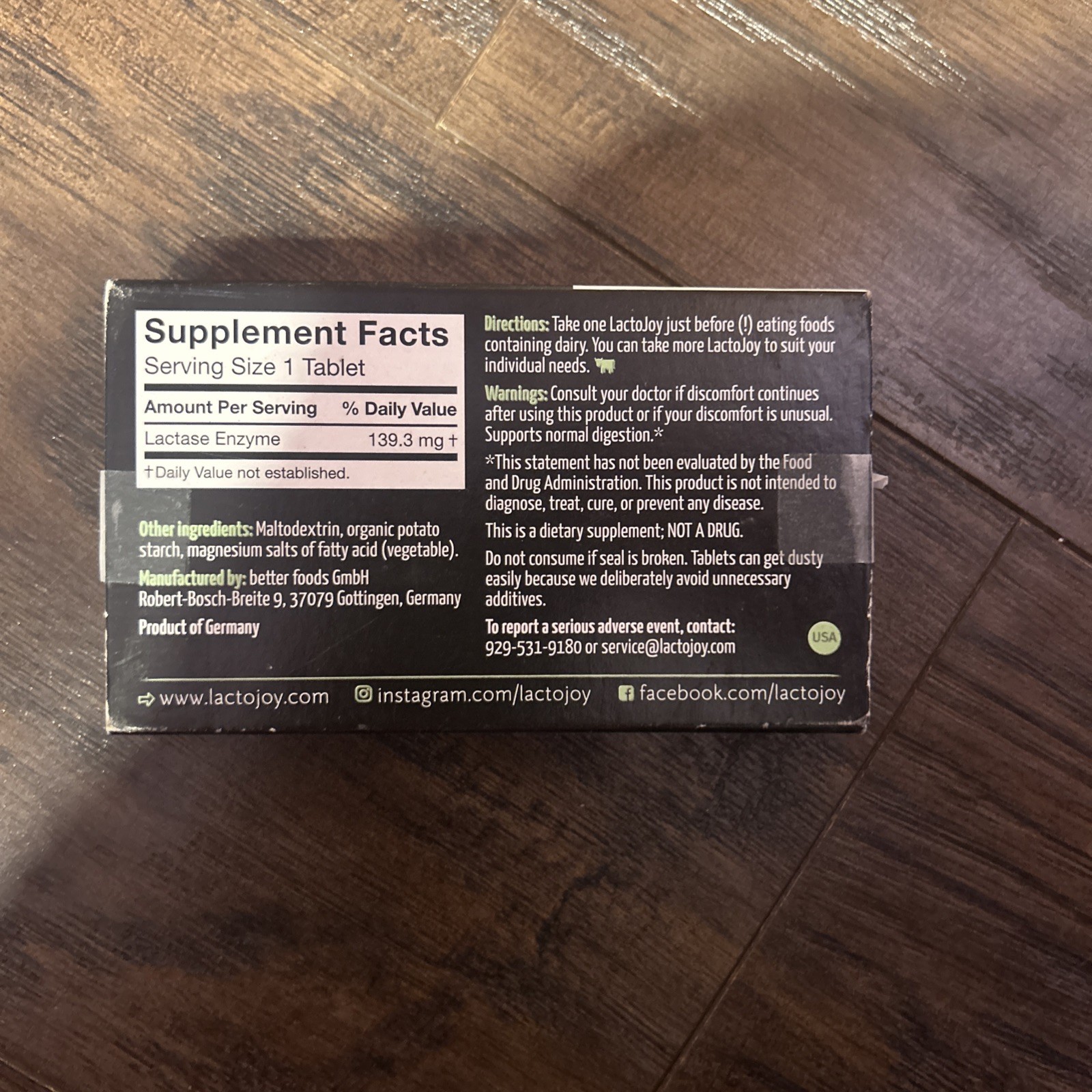 LactoJoy lactase pills – 14,500 FCC-units – 80 pills