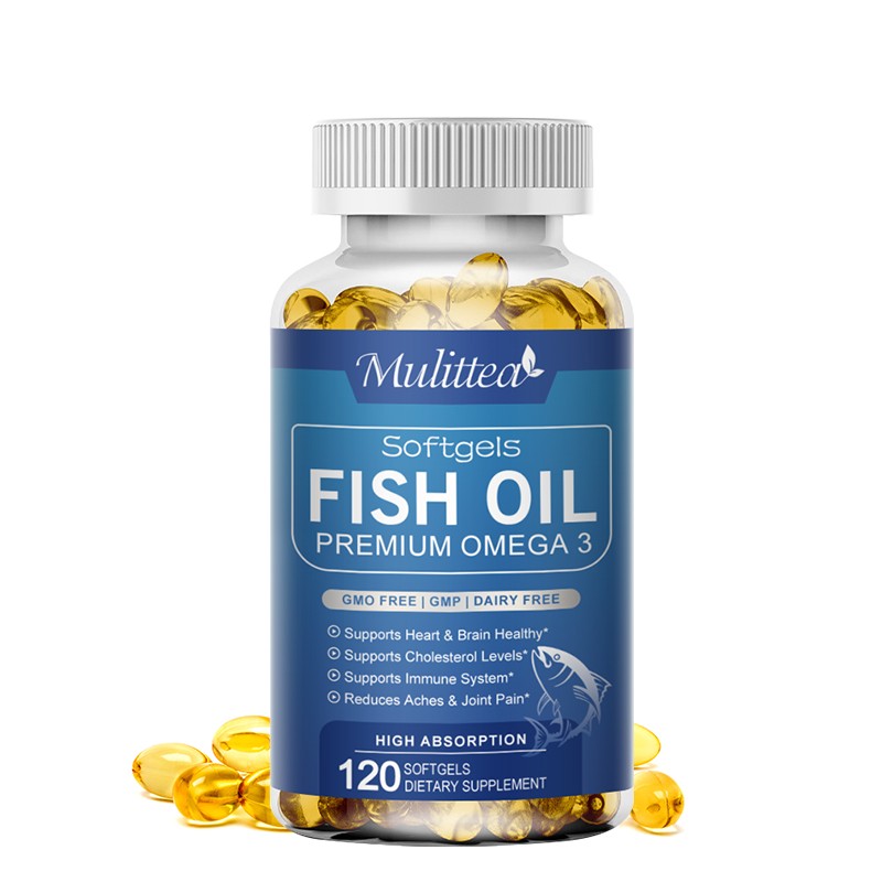 Omega 3 Fish Oil 1200mg – 120 Softgels, Triple Strength EPA/DHA, Highest Potency