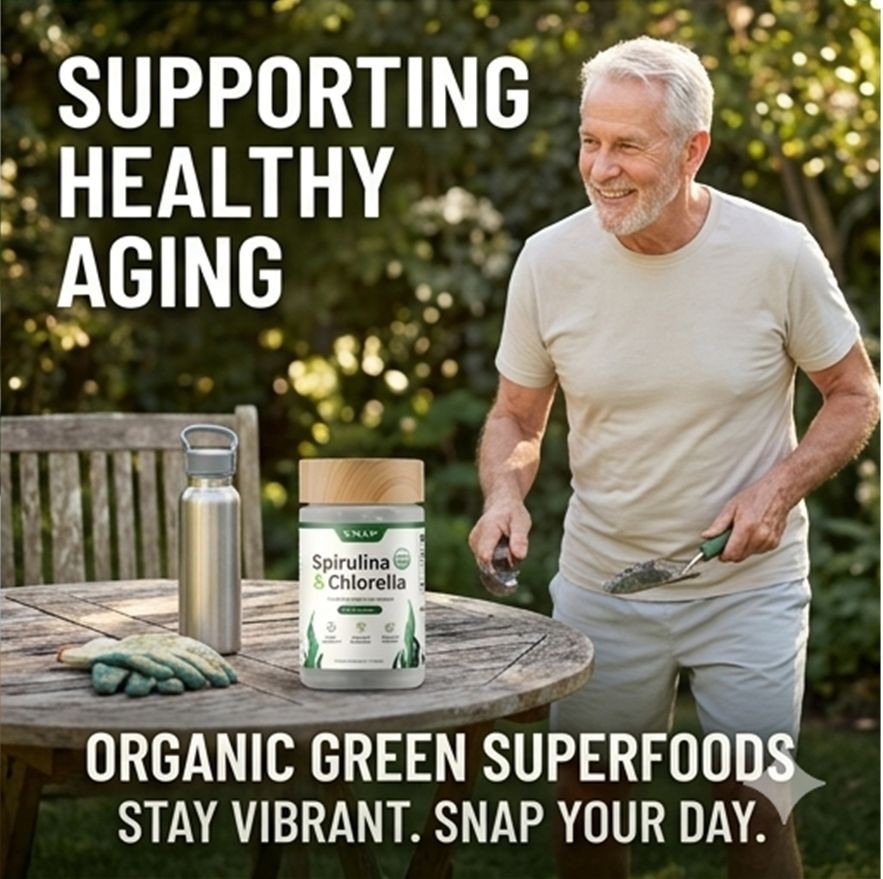 Organic Spirulina & Chlorella Capsules 240ct – 2 Pack – Superfood Detox Aid