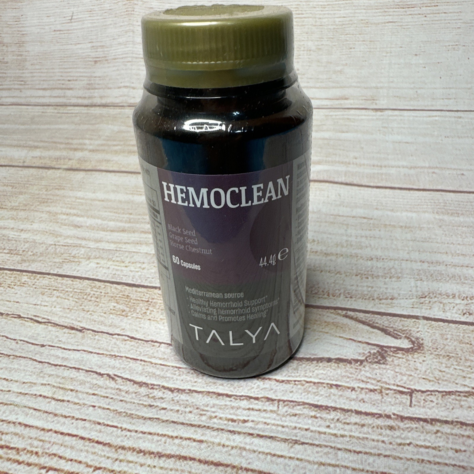 TALYA HemoClean Hemorrhoid Support Black Seed horse Chestnut 60 Capsules 02/2027