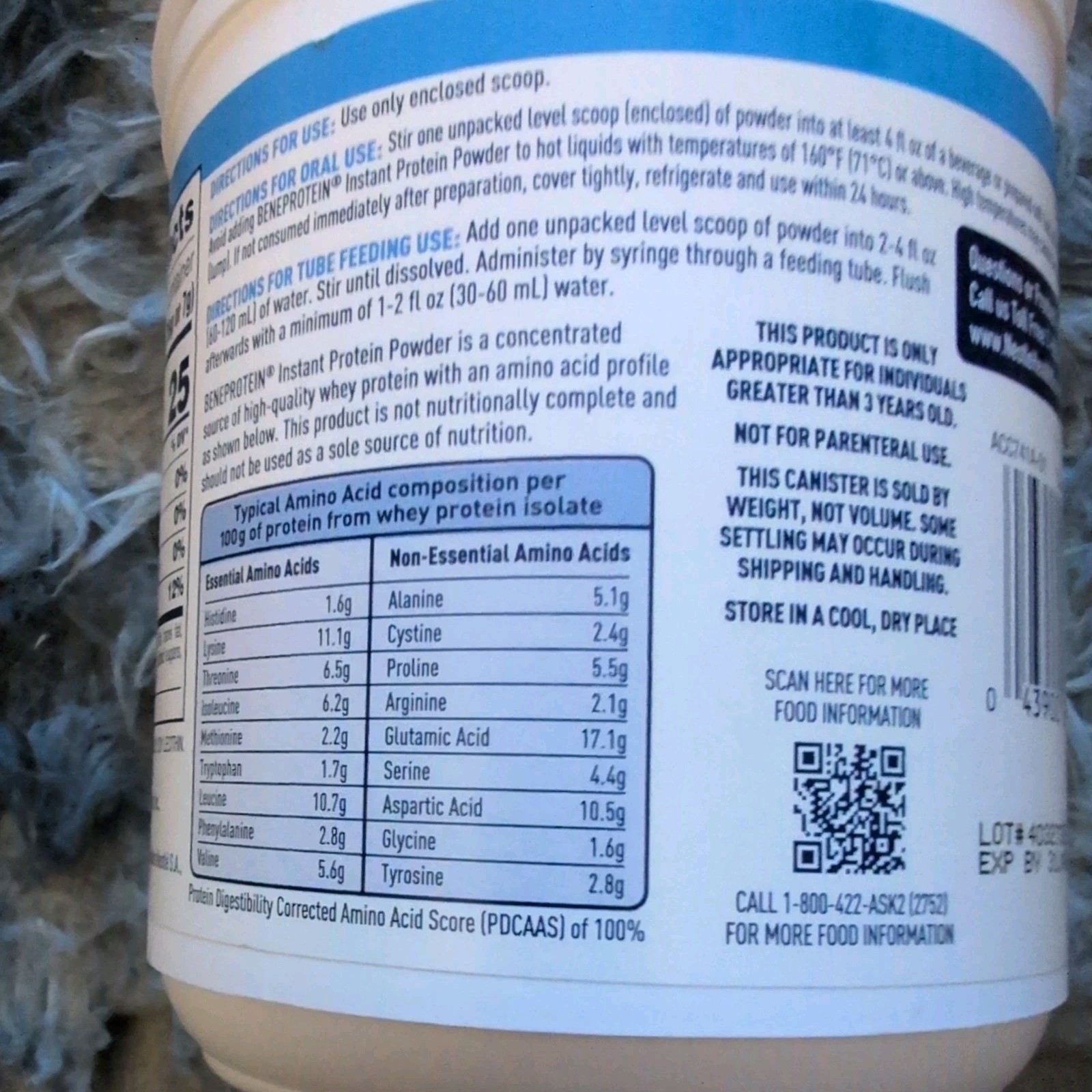 Nestle Beneprotein Protein Supplement Unflavored 8 oz Can EXP 3/26 – 11/26 NEW
