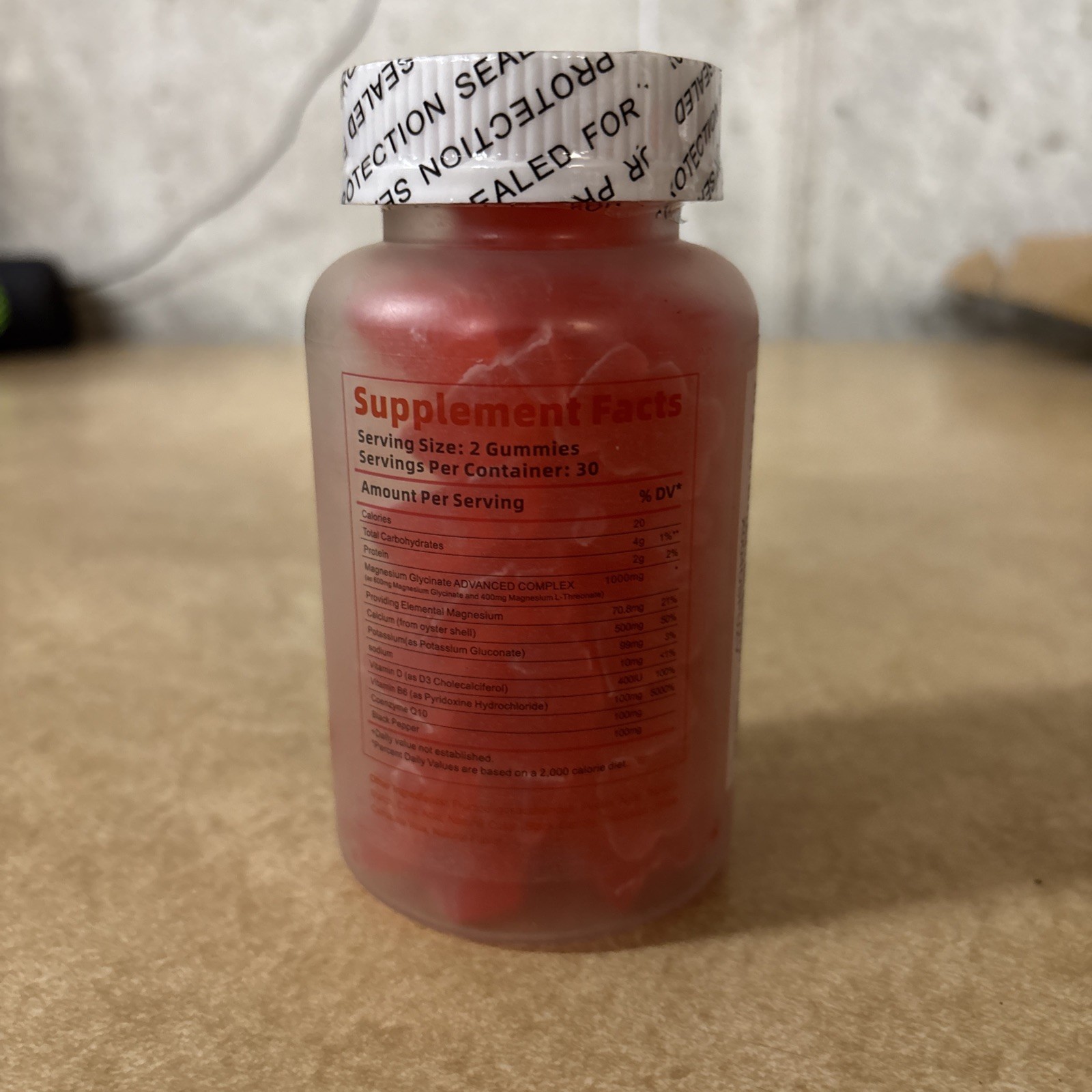 Zipvit Magnesium Glycinate Gummies 60 Count Dietary Supplement