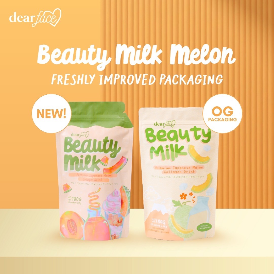 Dear Face Beauty Milk Premium Japanese Melon Collagen Drink || 10 sachet