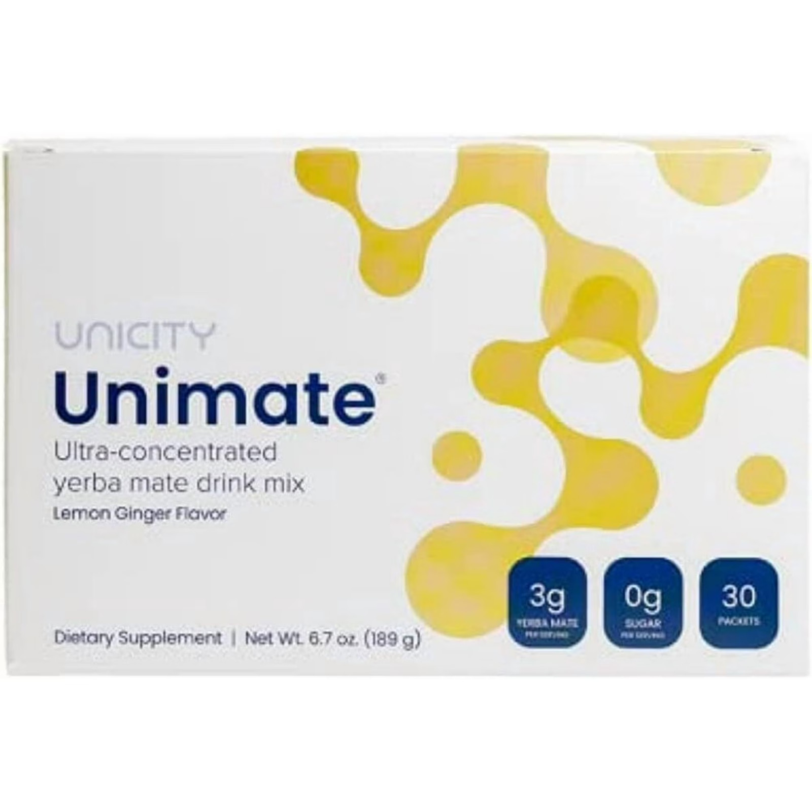 Unicity Unimate Natural Lemon Flavor (30 Sachets)