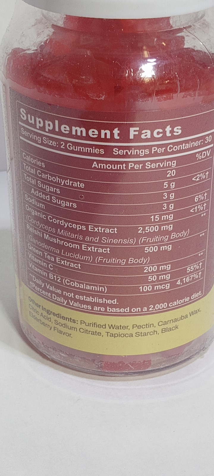 MEZOQAI Cordyceps & Reishi Gummies 60 Ct Stamina Immunity Sports Performance