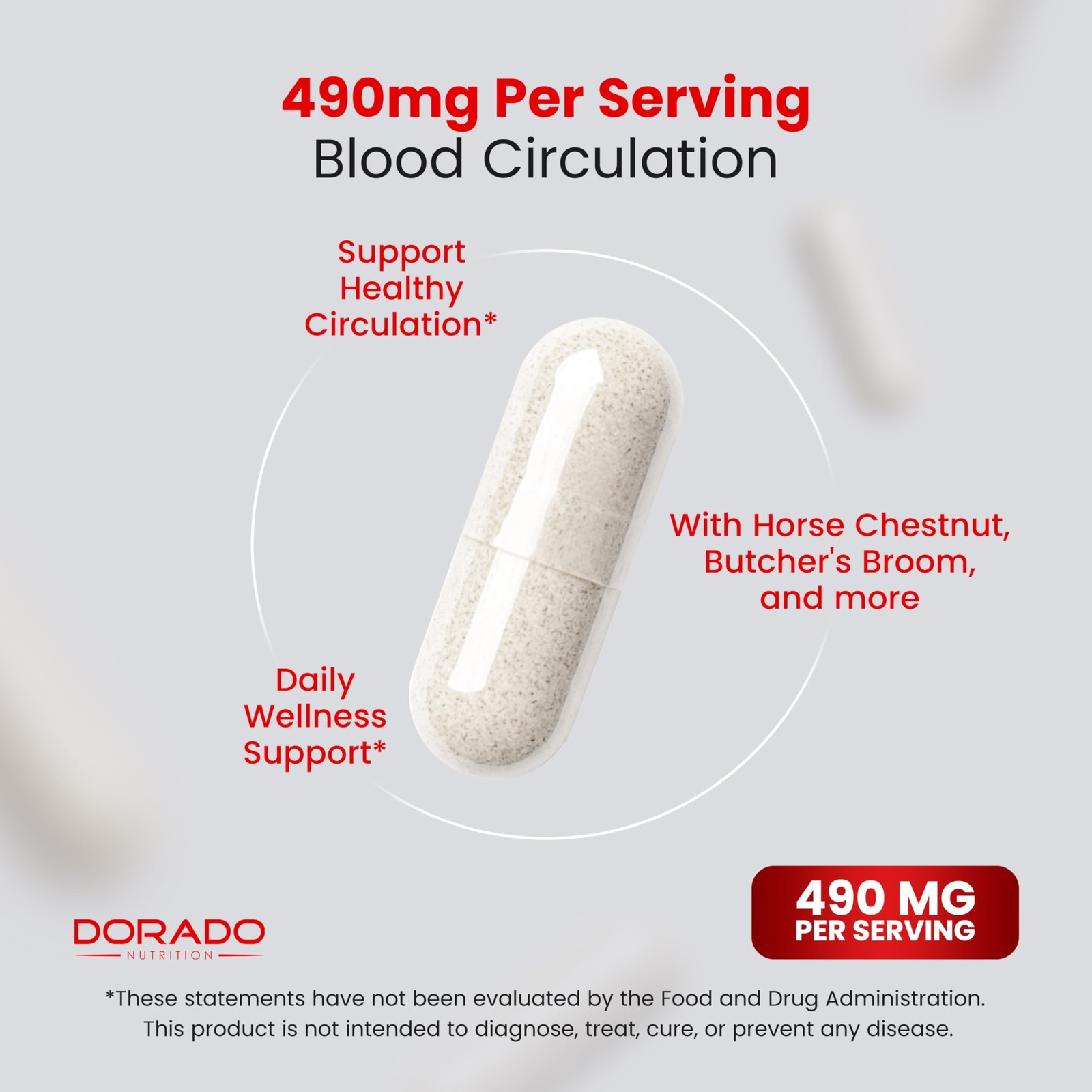 Blood Circulation Supplements with Diosmin & More (150 150 Count (Pack of 1)