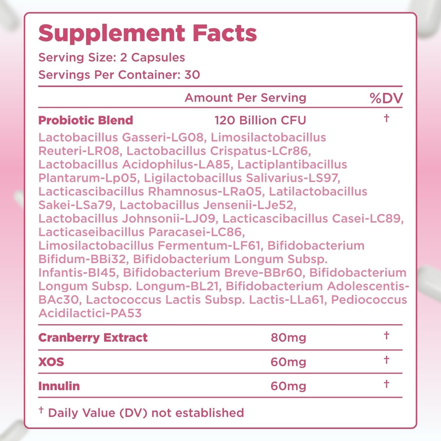 120 Billion CFU Menopause Probiotics for Women – Complete Menopause Relief