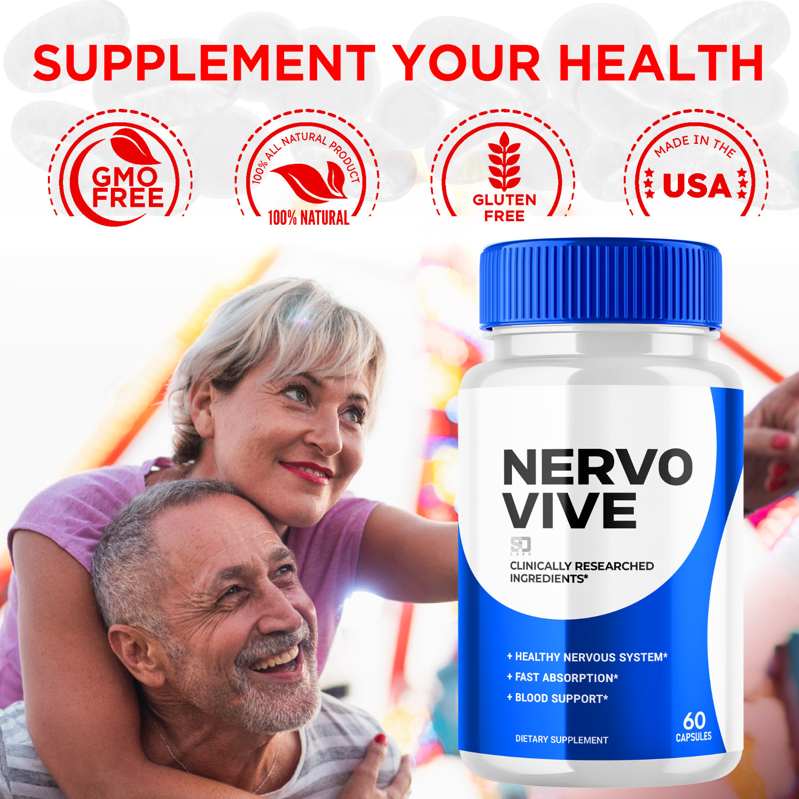 Nervovive Nerve Relief Pills to Support Mobility & Reduce Nerve Aches (1 Pack)