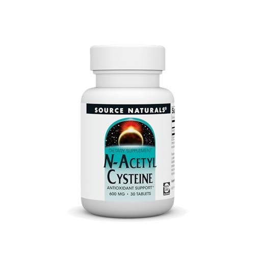 Source Naturals N-Acetyl Cysteine Antioxidant Support 600 mg Dietary Supplement