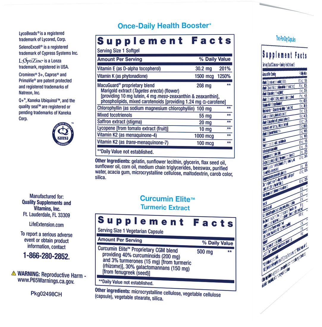 Life Extension Comprehensive Advanced Nutrients 30 Pouches Box
