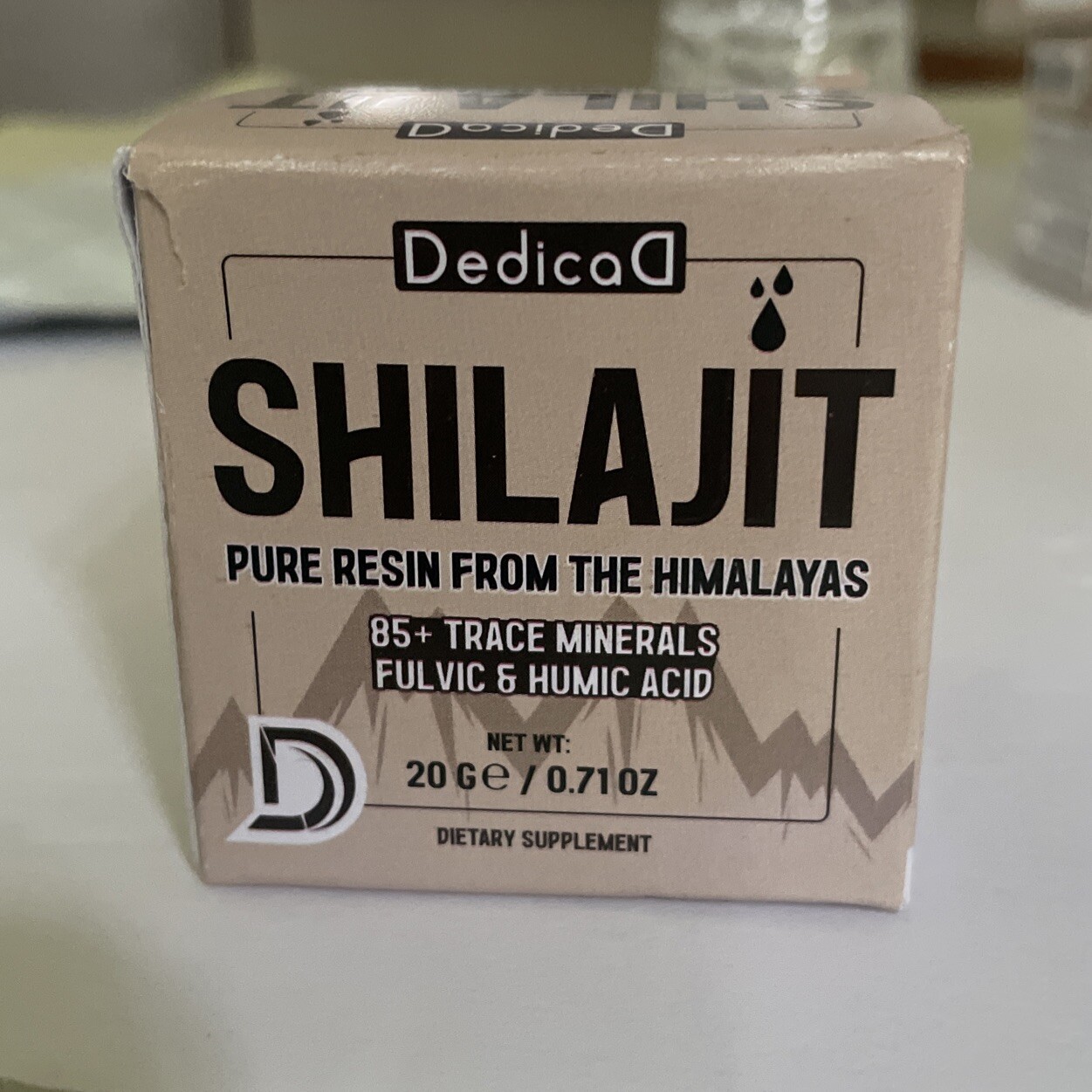 Dedicad Shilajit 20 G Resin from The Himalayas 0.71 OzJar EXP 09/2026